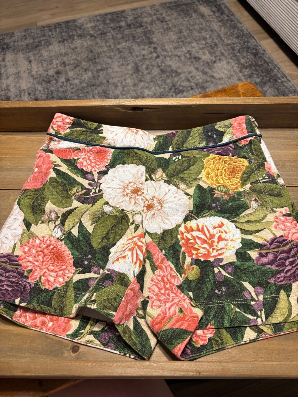 Coquette Cottagecore Summer elevenses Floral High-Rise Shorts Floral Size 2